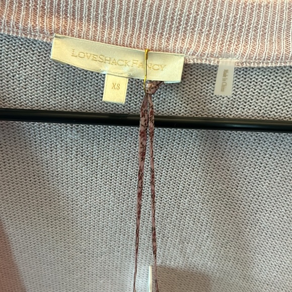 Loveshackfancy NWT Jura Cardigan in Pink Sands xs - Picture 10 of 12